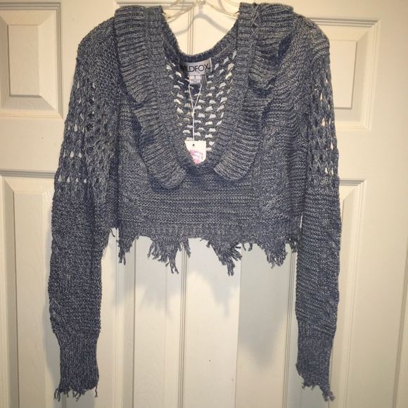 Mid-drift open knit sweater - Picture 3 of 6